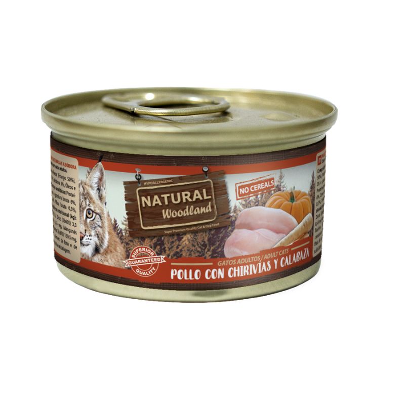 Natural Woodland LATA POLLO CON PESCADO, CHIRIVÍAS Y CALABAZA