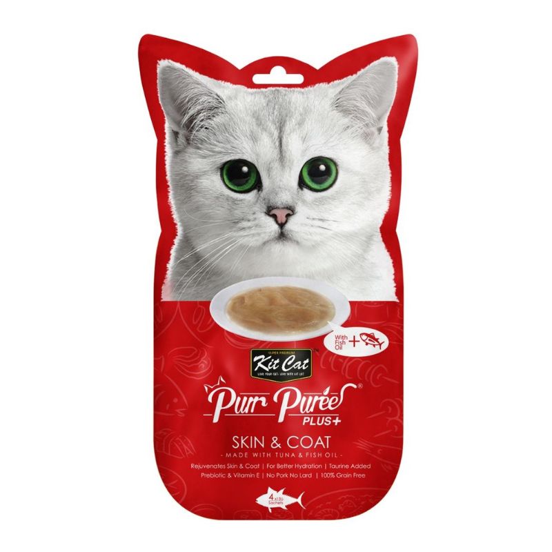 KIT CAT PurrPureePLUS - ATÚN SKIN & COAT