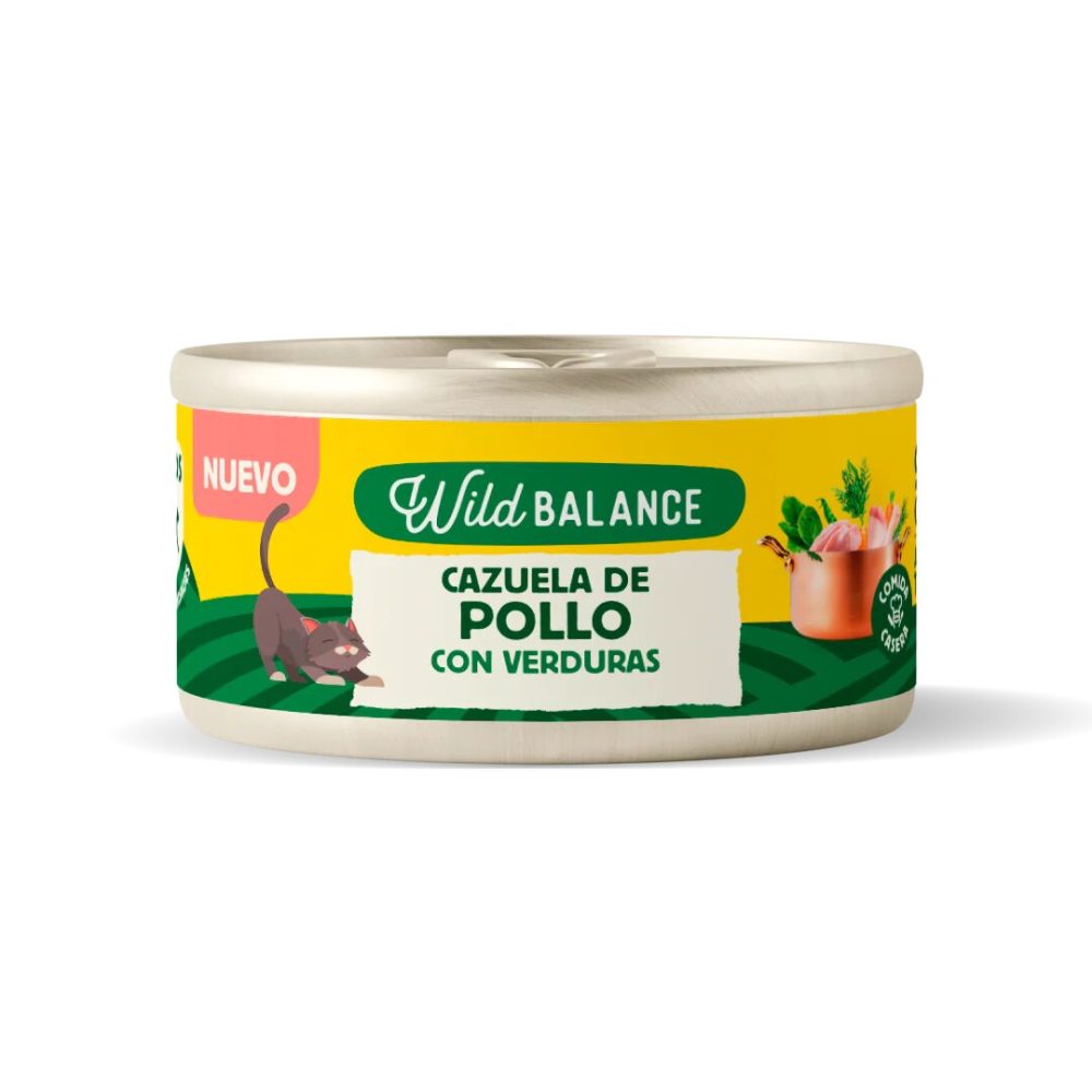 WILD BALANCE Lata Cazuela de Pollo para Gatos