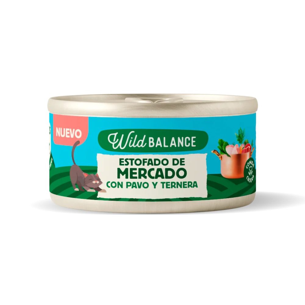 WILD BALANCE Lata Estofado de Mercado con Pavo y Ternera