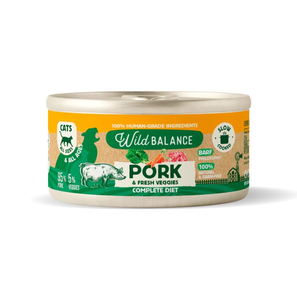 Wild Balance Lata de cerdo con verduras frescas