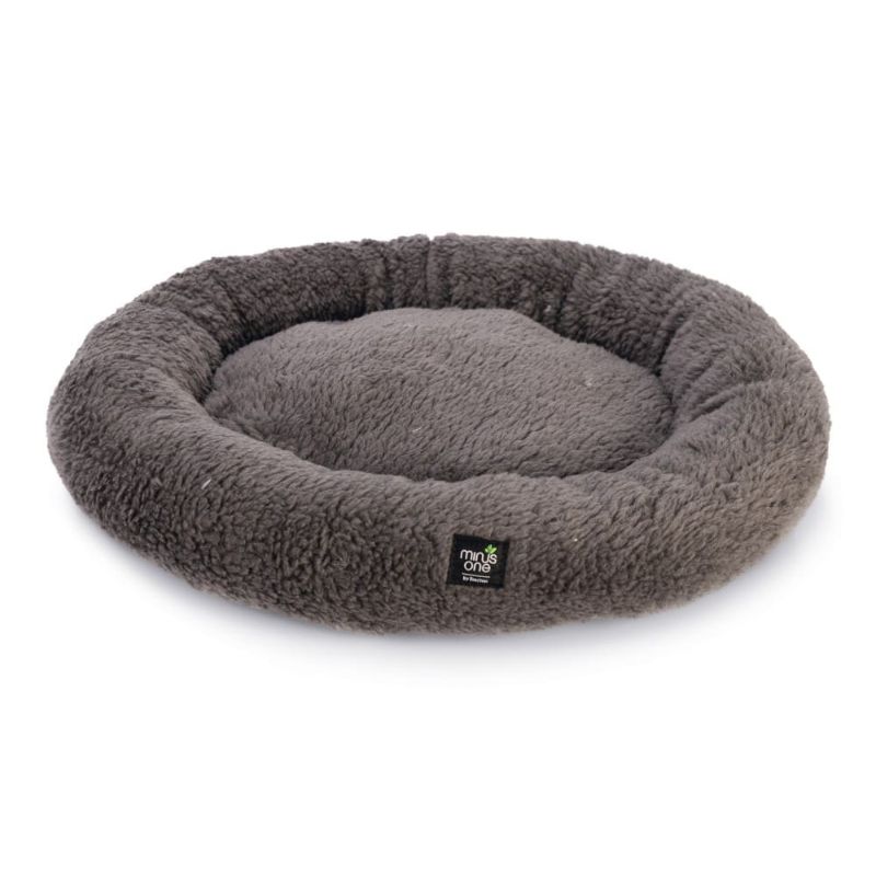 BEEZTEES MINUS ONE CAMA REDONDA PARA GATOS - QUINTY GRIS OSCURO
