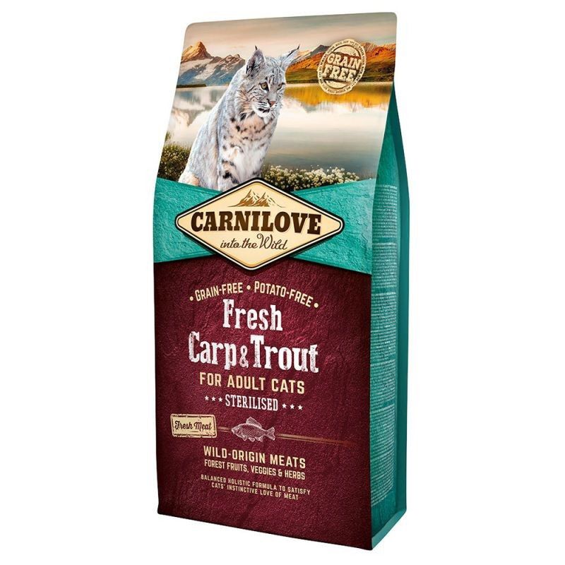 Carnilove Feline Adult Fresh Carpa, trucha y salmón