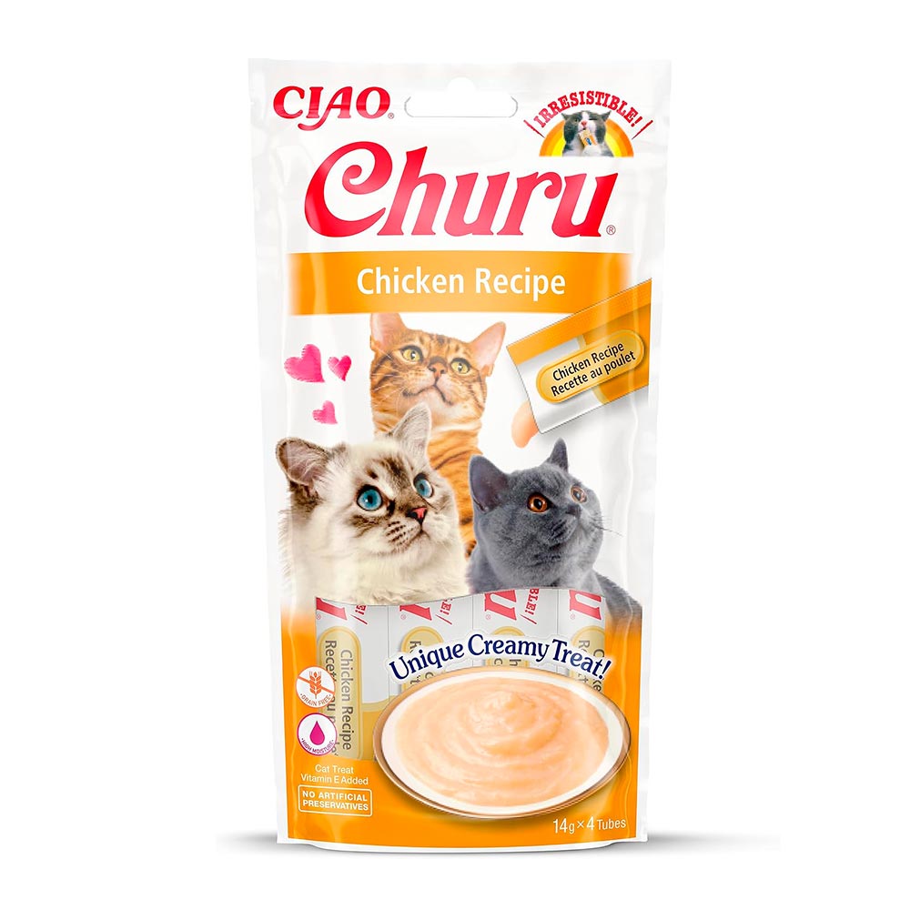 Churu Kitten Receta de Pollo - SNACKS PARA GATOS - Festín Felino