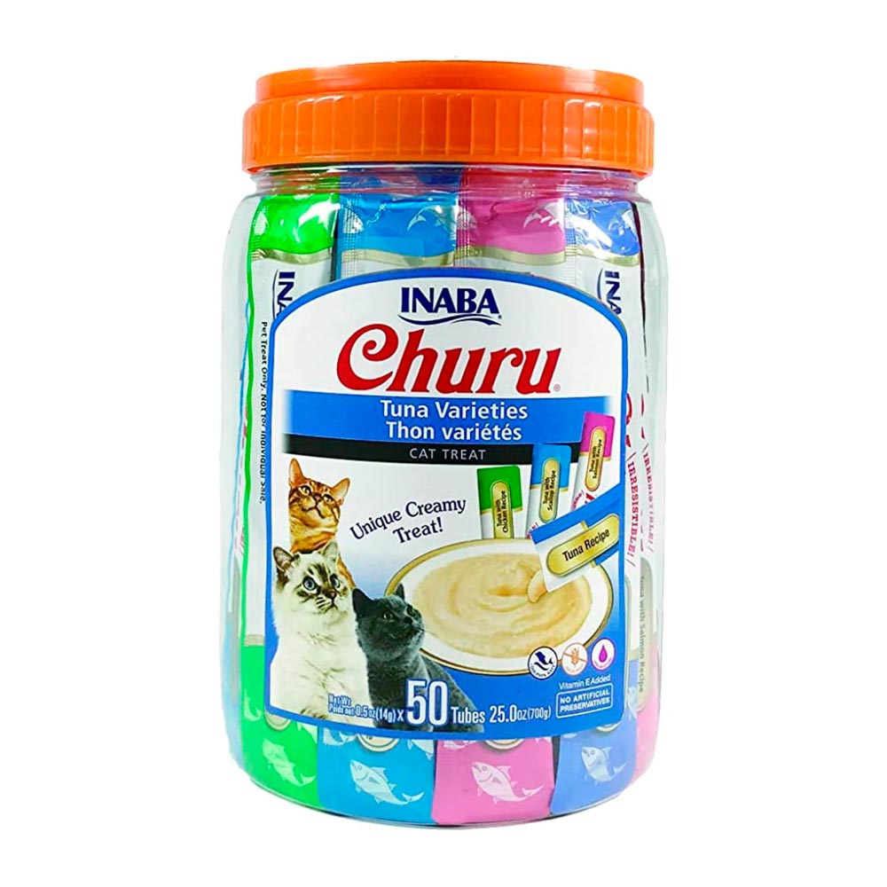 Churu Cat Variedades de Atún (Bote) - SNACKS PARA GATOS - Festín Felino