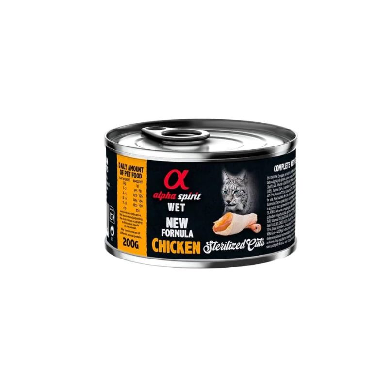 Alpha Spirit Feline Esterilizados Lata Pollo