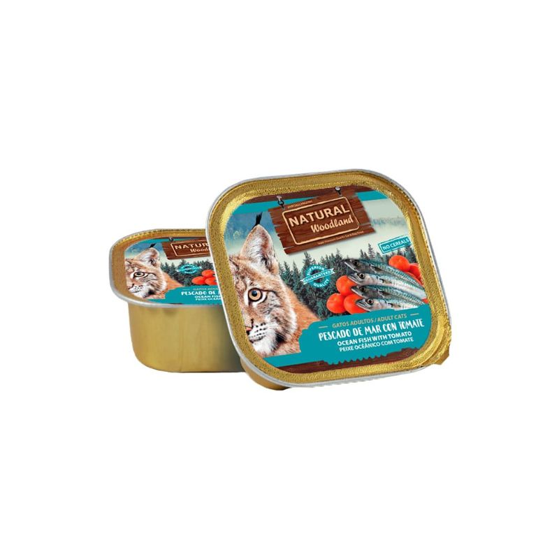 Natural Woodland LATA PESCADO DE MAR, POLLO Y TOMATE