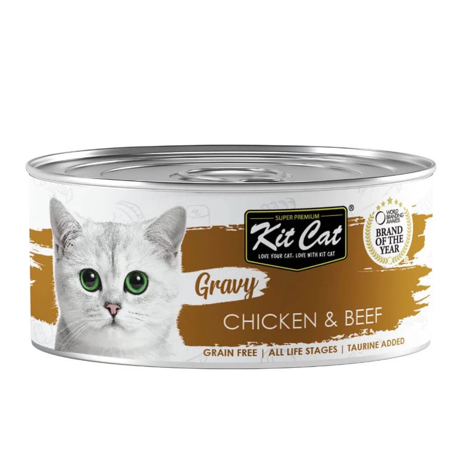 KIT CAT LATA GRAVY - POLLO & TERNERA